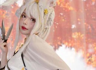 阿寨寨ninja精彩写真：肉肉大白兔原图展现可爱与活力的绝妙结合